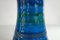 Vaso conico in ceramica blu Rimini e verde di Aldo Londi per Flavia Montelupo, Italia, anni '60, Immagine 5