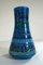 Vaso conico in ceramica blu Rimini e verde di Aldo Londi per Flavia Montelupo, Italia, anni '60, Immagine 1