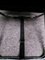Sedia pieghevole nera in metallo cromato, anni '80, Immagine 8