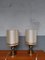 Mid-Century Golden Table Lamps, 1970s, Set of 2 2