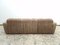 3-Sitzer Sofa, 2-Sitzer Sofa, Sessel und Pouf aus Leder von Ernst Lüthy für de Sede, 4er Set 6