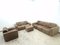 3-Seater Sofa, 2-Seater Sofa, Lounge Chair and Pouf in Leather by Ernst Lüthy for de Sede, Set of 4 16