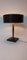 Square Base Table Lamp in Brown Leather attributed to Jacques Adnet for ILG 17