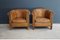 Vintage Cognac Leather Club Chairs, Set of 2, Immagine 2