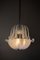 Lámpara de araña Venini Art Déco de cristal de Murano, años 40, Imagen 7