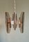 Chandelier in Chromed Metal and Smoked Glass from Veca, Italy, 1970s 8