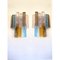 Multicolored Squared Murano Glass Wall Sconces by Simoeng, Set of 2 2