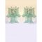Apliques de pared Selle de cristal de Murano verde. Juego de 2, Imagen 3