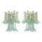 Appliques Murales Selle en Verre de Murano Vert par Simoeng, Set de 2 1