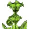 Grüner Kronleuchter aus Muranoglas von Simoeng 6