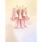 Appliques Murales Selle Style Mazzega en Verre de Murano Rose par Simoeng, Set de 2 4