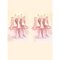 Pink Murano Glass Selle Wall Sconces in the style of Mazzega, Set of 2 2