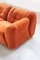 Orange Cinille Sofas, 1970er, 2er Set 9