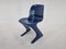Mid-Century Blue Kangaroo Chair attributed to Ernst Moeckl, Germany, 1968 3
