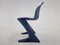 Mid-Century Blue Kangaroo Chair attributed to Ernst Moeckl, Germany, 1968 4