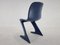 Mid-Century Blue Kangaroo Chair attributed to Ernst Moeckl, Germany, 1968, Image 5