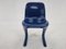 Mid-Century Blue Kangaroo Chair attributed to Ernst Moeckl, Germany, 1968 8