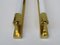 Vintage Art Deco Brass Festoon Wall Lamps, Set of 2 5