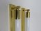 Vintage Art Deco Messing Sofitten Wandlampen, 2er Set 2