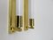 Vintage Art Deco Messing Sofitten Wandlampen, 2er Set 3