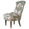 Skandinavischer Emma Slipper Chair aus Sanderson Textil, Frühes 20. Jahrhundert 1
