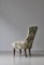 Skandinavischer Emma Slipper Chair aus Sanderson Textil, Frühes 20. Jahrhundert 5