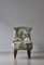 Scandinavian Emma Slipper Chair in Sanderson Textile, Early 20th Century 11