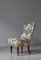 Skandinavischer Emma Slipper Chair aus Sanderson Textil, Frühes 20. Jahrhundert 3