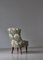 Scandinavian Emma Slipper Chair in Sanderson Textile, Early 20th Century, Image 7