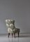 Skandinavischer Emma Slipper Chair aus Sanderson Textil, Frühes 20. Jahrhundert 7