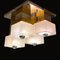 Lámpara de techo y pared Sciolari cúbica de Gaetano Sciolari, años 70. Juego de 4, Imagen 4