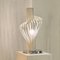 Lámpara italiana vintage de alambre blanco, años 60, Imagen 4