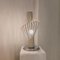 Lámpara italiana vintage de alambre blanco, años 60, Imagen 7