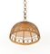 Mid-Century Rattan and Bamboo Pendant, Italy, 1960s 3