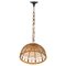 Mid-Century Rattan and Bamboo Pendant, Italy, 1960s 1