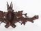 Antique Hand Carved Black Forest Deers Head Hat and Coat Rack 9