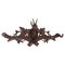Antique Hand Carved Black Forest Deers Head Hat and Coat Rack 1