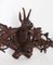 Antique Hand Carved Black Forest Deers Head Hat and Coat Rack, Image 4