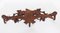 Antique Hand Carved Black Forest Deers Head Hat and Coat Rack 12