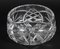 Vintage Schale aus geschliffenem Kristallglas, 1950er 4