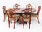 Vintage Oval Regency Revival Dining Table and Chairs by William Tillman, 1980s, Set of 7, Image 20