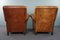 Large Vintage Sheep Leather Chairs, Set of 2, Image 4
