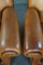 Large Vintage Sheep Leather Chairs, Set of 2 9