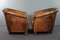 Vintage Sheep Leather Club Chairs, Set of 2 3