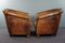 Vintage Sheep Leather Club Chairs, Set of 2, Image 3
