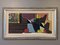 Jarras cubistas, años 50, pintura al óleo, con marco, Imagen 1