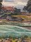 Pasture Houses, 1950s, Oil Painting, Framed 10
