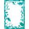 Rectangular Cotton and Linen Donna Aqua Tablecloth for 6 People by Alto Duo, Image 1