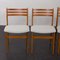 Chaises Mid-Century en Teck et Laine Grise, 1960s, Set de 6 3