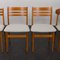 Chaises Mid-Century en Teck et Laine Grise, 1960s, Set de 6 4